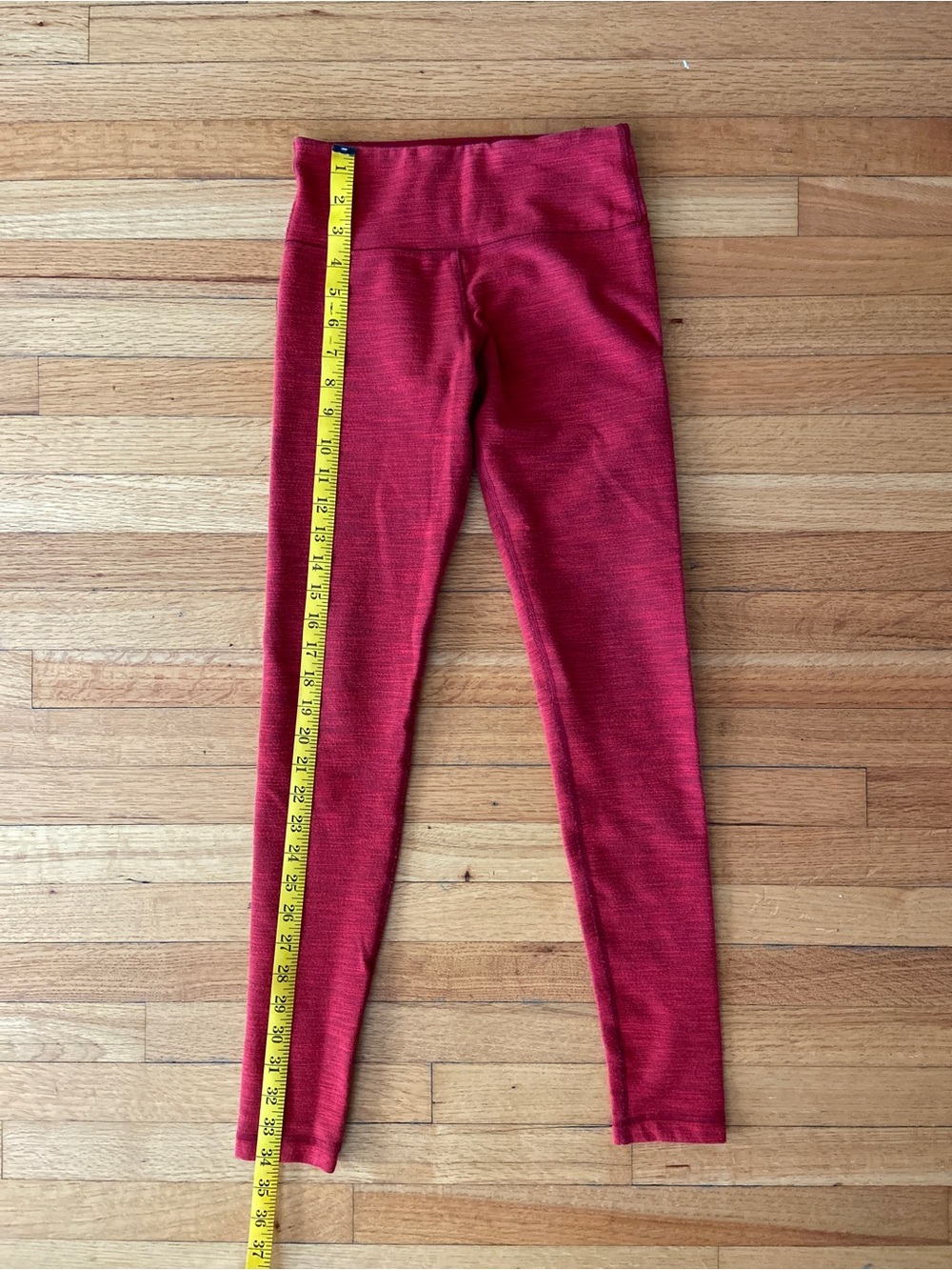 lululemon athletica Red Seamless Performance Leggings